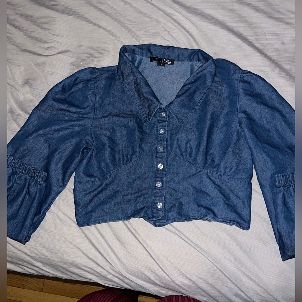Cropped Blouse Top